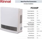 Rinnai FC510P Space Heater with Fan Convector, Propane Gas - view 3