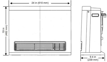 Rinnai FC824 Fan Convector 24,000 BTU - view 2