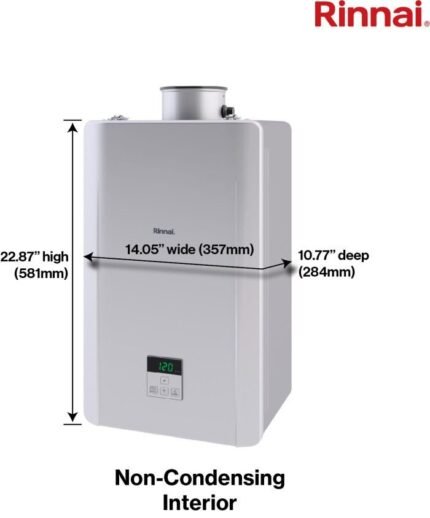 Rinnai R-RE180iP High Efficiency 8.5-GPM 180000-BTU Indoor Liquid Propane Tankless Water Heater - view 2