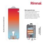 Rinnai RE199e High Efficiency Non-Condensing Tankless Hot Water Heater Outdoor - view 4