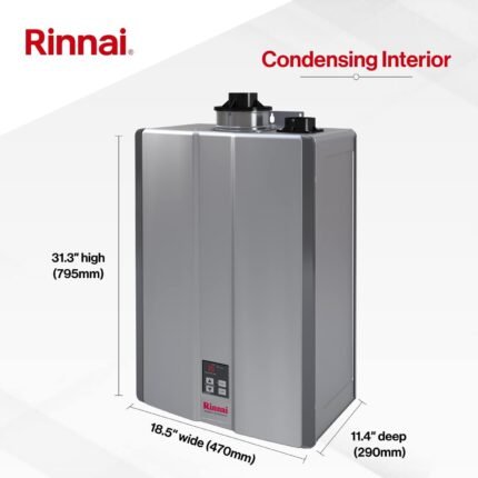 Rinnai RSC160iN Smart-Circ Condensing Gas Tankless Water Heater 160,000 BTU