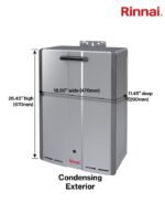 Rinnai RSC199EP Sensei 6.4 GPM Propane Tankless Water Heater Outdoor - view 3