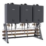 Rinnai TRS03ILCXIN commercial freestanding rack systems 597,000 BTU 3-unit - view 2
